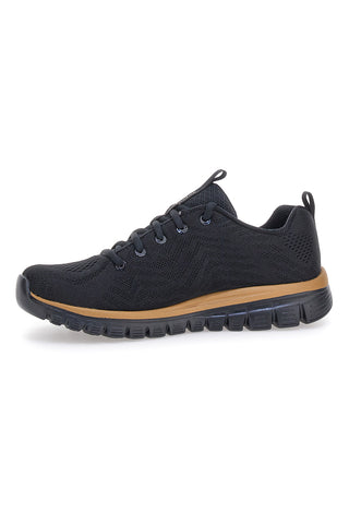 Črni mrežasti superge z Memory Foam Skechers Graceful Get Connected