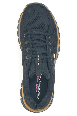Črni mrežasti superge z Memory Foam Skechers Graceful Get Connected