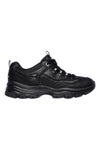 Črni usnjeni superge z Memory Foam Skechers Iconic Unabashed