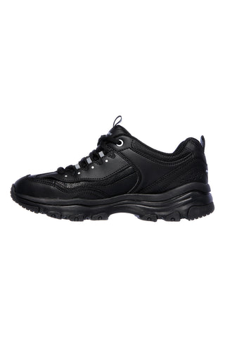 Črni usnjeni superge z Memory Foam Skechers Iconic Unabashed