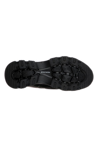 Črni usnjeni superge z Memory Foam Skechers Iconic Unabashed