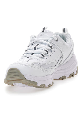 Bele usnjene superge z Memory Foam Skechers Iconic Unabashed