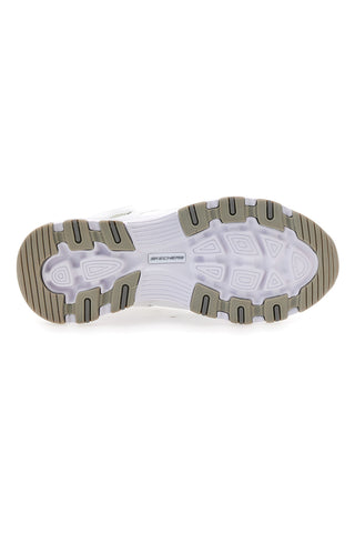 Bele usnjene superge z Memory Foam Skechers Iconic Unabashed