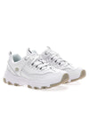 Bele usnjene superge z Memory Foam Skechers Iconic Unabashed