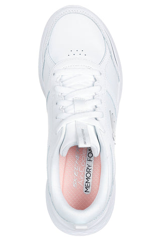 Bele lahke čevlje z visoko podplatom Skechers Skech-Lite Pro Sleek Citizen