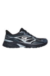 Črni superge s srebrnimi vstavki Skechers Stamina Sport Slip-ins