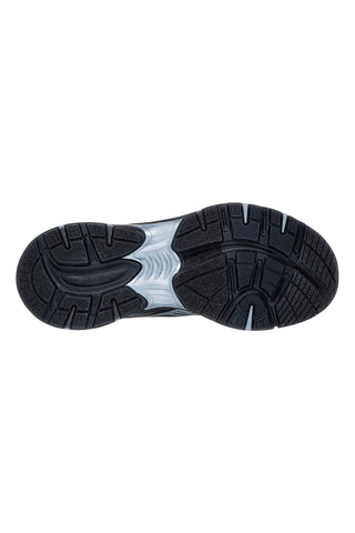 Črni superge s srebrnimi vstavki Skechers Stamina Sport Slip-ins