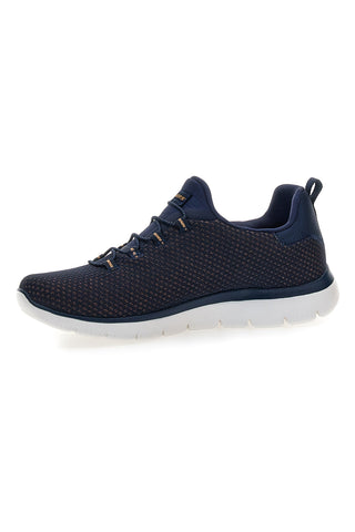 Modri športni copati iz mrežastega materiala z Memory Foam Skechers Summits Bright Bezel