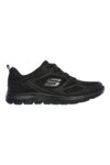 Črni športni copati iz usnja in mrežastega materiala z Memory Foam Skechers Summits Suited