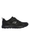 Črni športni copati iz usnja in mrežastega materiala z Memory Foam Skechers Summits Suited
