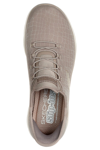 Bež slip-ini z bleščečo mrežico Skechers Summits Classy Night
