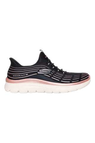 Lahke črne superge iz dihalnega materiala Skechers Summits Plus Soft Luster