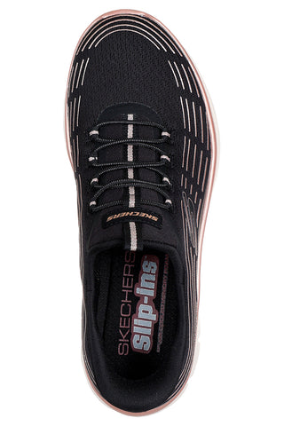 Lahke črne superge iz dihalnega materiala Skechers Summits Plus Soft Luster