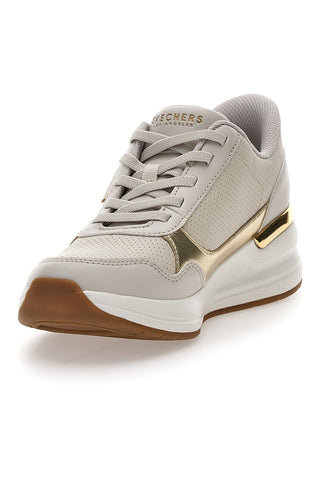 Bejžne superge z zlatimi detajli in podplatom Memory Foam Skechers Billion 2 Top-Tier