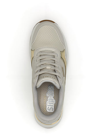 Bejžne superge z zlatimi detajli in podplatom Memory Foam Skechers Billion 2 Top-Tier