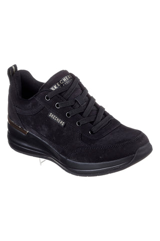 Črni superge s klobučkom in kovinskimi detajli Skechers Billion 2 Prissy N Plush