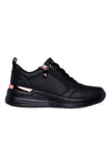 Črni pralni športni copati z zadrgo in Memory Foam Skechers Billion 2 Side Door