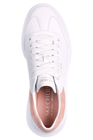 Bele superge s platformo in roza detajli Skechers Cordova Classic Best Behavior
