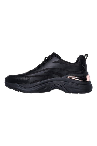 Črni superge z metalnimi detajli Skechers Hazel Step N Flow