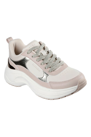 Bež superge z laminiranimi detajli Skechers HAZEL 2 STUNNING YOU