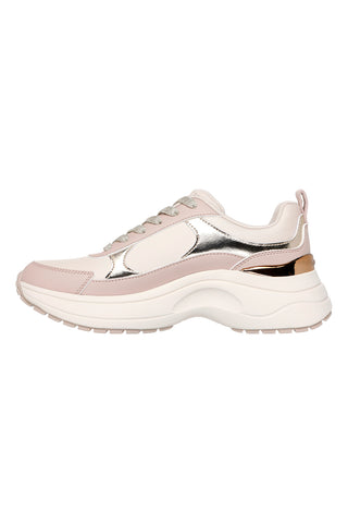Bež superge z laminiranimi detajli Skechers HAZEL 2 STUNNING YOU