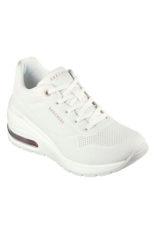 Bele čevlje s kljunom in podplatom Air Skechers Million Air Elevated Air