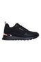 Črni športni copati z roza zlato podrobnostmi in visoko podplatom Skechers Runway Classy Gal Womens