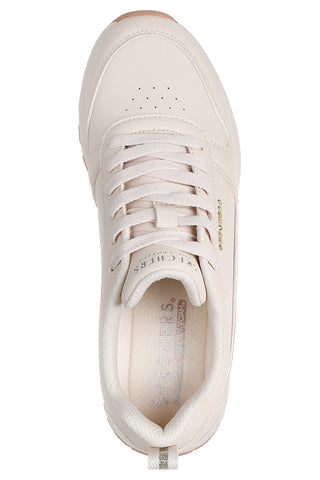 Bele superge z zlatimi detajli in visoko podplatom Skechers Runway Classy Gal Womens