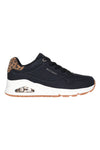 Črni supergi z živalskim motivom in podplatom Air Skechers Uno Jungle Nite