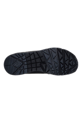 Črni superge iz duraleatherja z Air-Cooled Memory Foam Skechers Uno Banksia Luxe