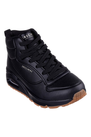 Visoke črne superge z blaženim podplatom Air-Cooled Memory Foam Skechers Uno Stand High