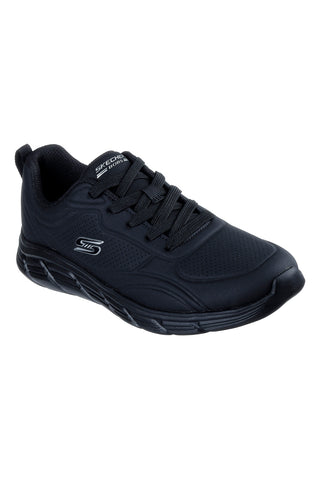 Črni slip-on superge iz mrežastega materiala z Memory Foam Skechers BOBS Squad Chaos Daily Inspiration