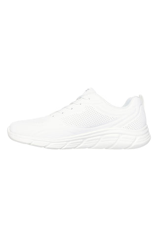 Bele slip-on superge iz mrežastega materiala z Memory Foam Skechers BOBS Squad Chaos Daily Inspiration