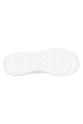 Bele slip-on superge iz mrežastega materiala z Memory Foam Skechers BOBS Squad Chaos Daily Inspiration