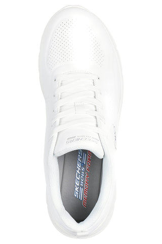 Bele slip-on superge iz mrežastega materiala z Memory Foam Skechers BOBS Squad Chaos Daily Inspiration