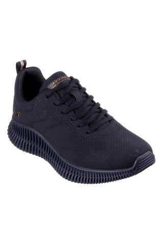 Lahki črni športni čevlji z izklesano podplatom Skechers Bobs Geo How Marvelous