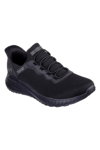Črni slip-on superge iz mrežastega materiala z Memory Foam Skechers BOBS Squad Chaos Daily Inspiration