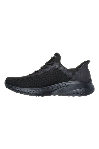 Črni slip-on superge iz mrežastega materiala z Memory Foam Skechers BOBS Squad Chaos Daily Inspiration