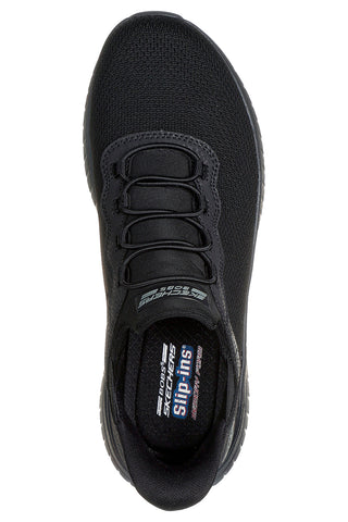 Črni slip-on superge iz mrežastega materiala z Memory Foam Skechers BOBS Squad Chaos Daily Inspiration