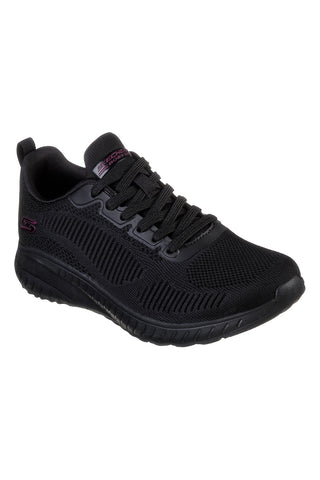Črni superge iz dihalne mrežaste tkanine z Memory Foam Skechers BOBS Squad Chaos Face Off
