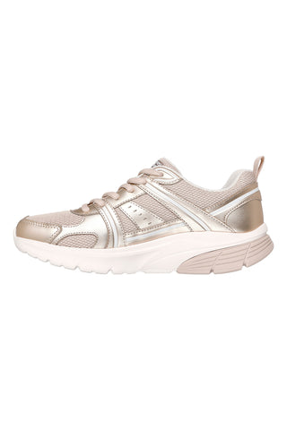 Zlati športni copati z mrežastimi vstavki Skechers Bobs Vamos