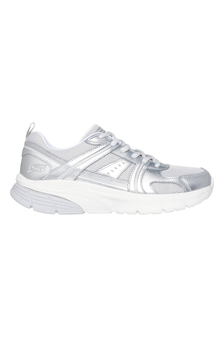 Srebrni superge z mrežastimi vstavki Skechers Bobs Vamos