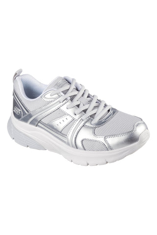 Srebrni superge z mrežastimi vstavki Skechers Bobs Vamos
