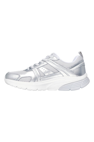 Srebrni superge z mrežastimi vstavki Skechers Bobs Vamos