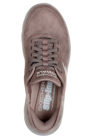 Slip-on taupe z Memory Foam in tehnologijo Slip-ins Skechers GO WALK Flex - Mali