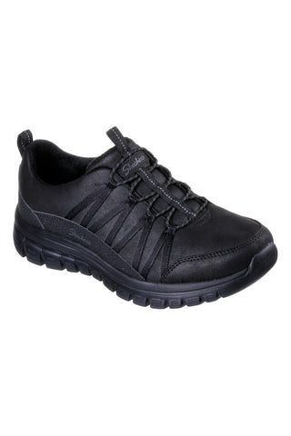 Črni veganski pralni superge z memory peno Skechers Graceful Cozy Hug