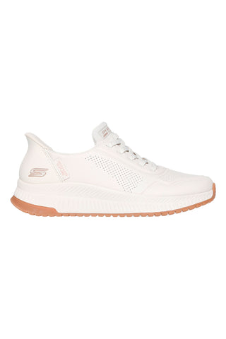 Bele slip-on superge z Memory Foam Skechers BOBS SQUAD 4 KEY LOOK