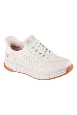 Bele slip-on superge z Memory Foam Skechers BOBS SQUAD 4 KEY LOOK