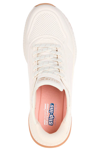 Bele slip-on superge z Memory Foam Skechers BOBS SQUAD 4 KEY LOOK