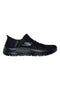 Črni slip-in superge Skechers Go Walk Flex Mali, ki se lahko perejo v pralnem stroju